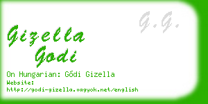 gizella godi business card